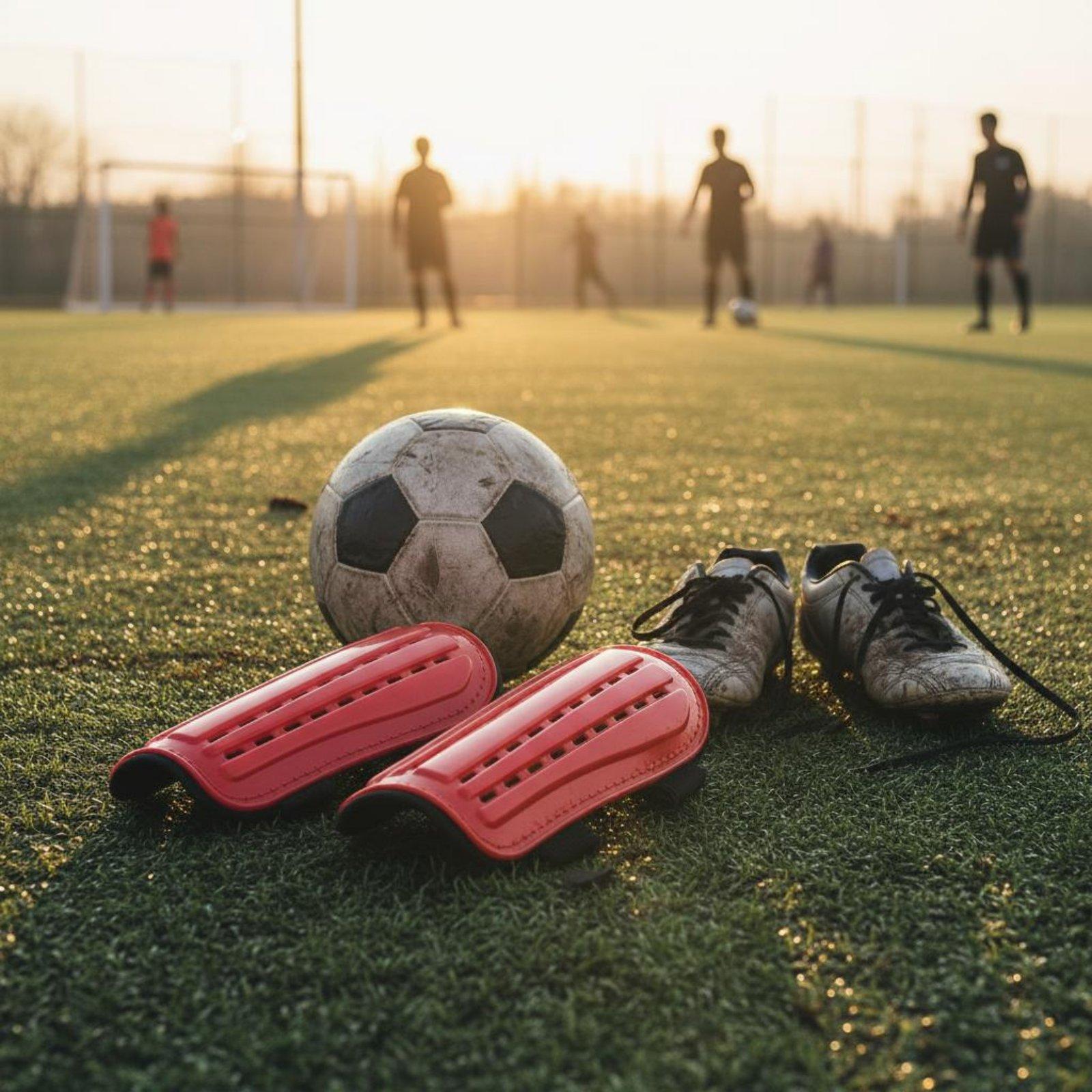 Soccer Shin Guards with Fasten - Sports Equipment With A recension och pris